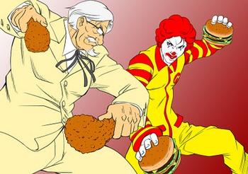 Colonel Sanders vs Ronald McDonald