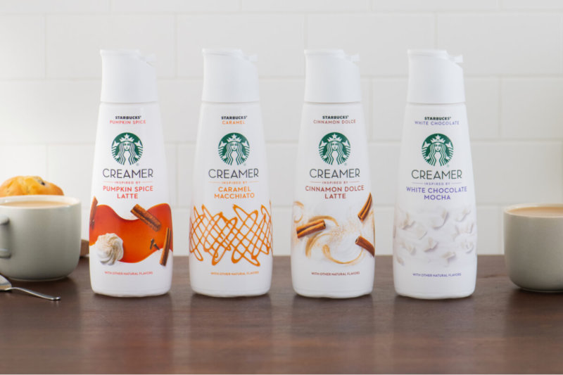 Nestlé создала уникальную упаковку для сливок Starbucks
