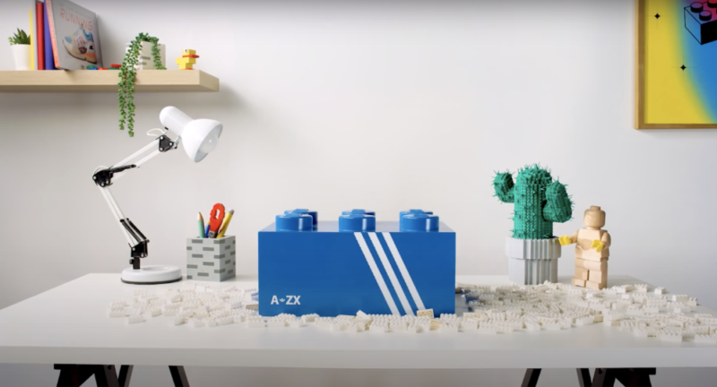 Появился первый тизер кроссовок Lego от adidas